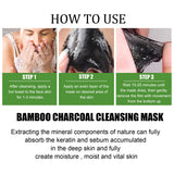 Bamboo Charcoal Blackhead Remover Mask Deep Cleanig Purifying Shrink Pores Cream Oil Control Exfoliator Peel Mud Mask Skin Care
