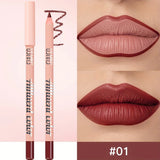 8 Colors Waterproof Lip Liner Pencil Long Lasting Sexy Dark Red Pink Matte Lipstick Pencil Natural Lipliner Pen Red Contour Tint