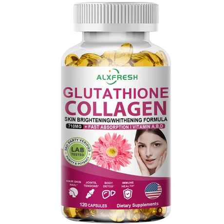 Hydrolyzed Collagen Glutathione Biotin MSM Vitamins Capsule Nutritional Supplement for Antioxidant Skin aging Hair Nail Health