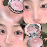 Diamond Highlighter Powder Palette Waterproof High Gloss Glitter Body Highlight Eyeshadow Face Contour Illuminator Makeup