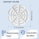 Cooling Gel Ice Packs for Hats Adjustable Cold Therapy Headband Inserts for Sun Hats Reusable Head Ice Pad