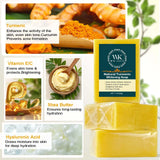 WK JALY Turmeric Lightening Soap Bar, Anti Acne, Dark Spots, With Hyaluronic Acid, Even Skin Tone, For All Skin Types