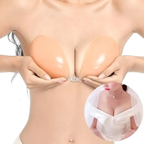 Silicone Breast Patch Silicone Invisible Bra Thickened Push-up Breast Patch Bra Strapless Underwear Silicone Bra