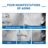 Facial Hydrating Serum Blue Copper Peptide Solution Deep Nourish Lock Water Shrink Pores Brighten Skin Rejuvenation Face Essence