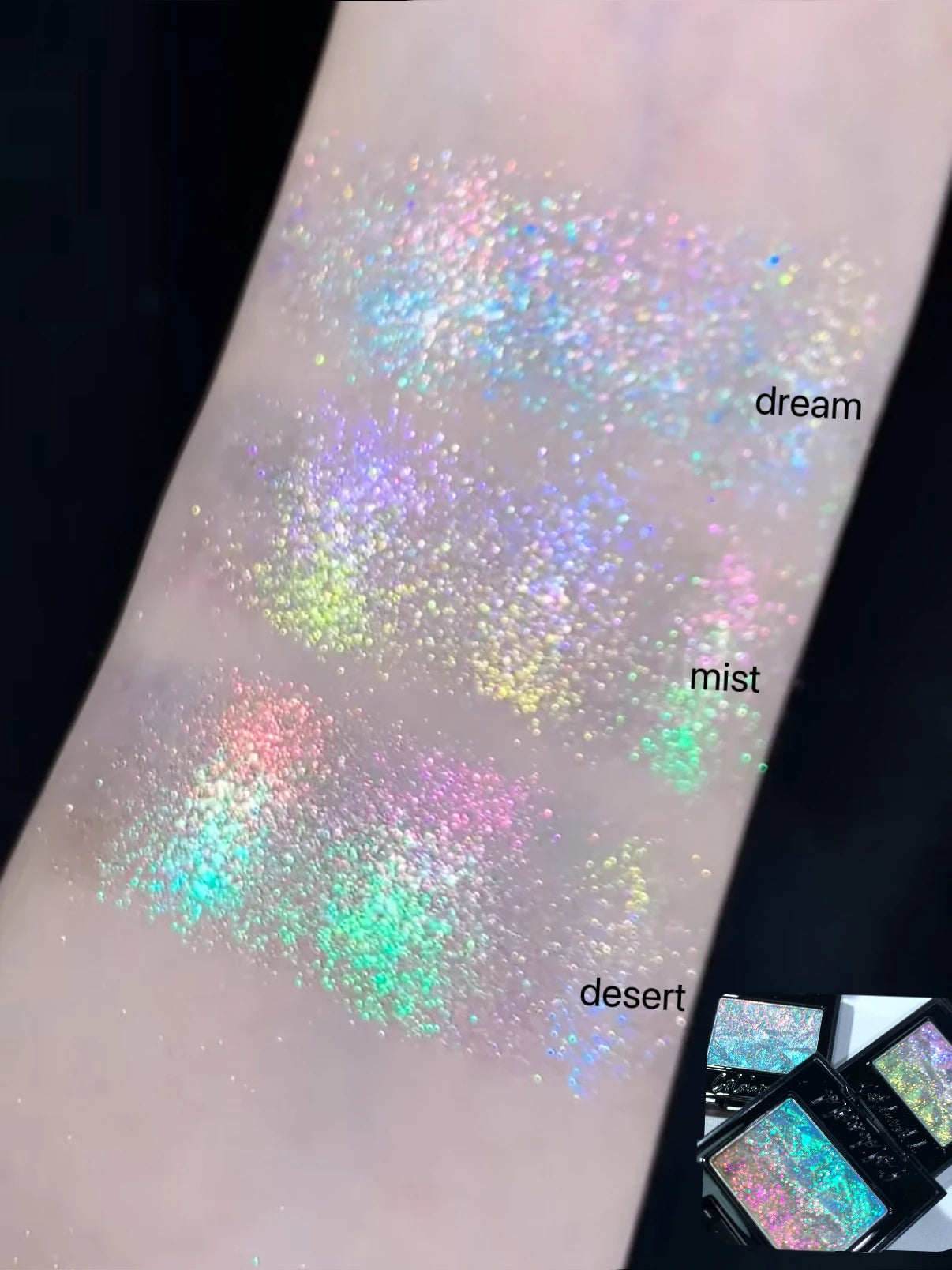Coldnwild Monochrome Gradual Eye Shadow Chameleon Glitter Blue Purple High Concentration Optical Matching Eyemakeup