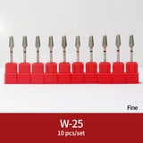 Diamond Ceramic Nail Drill Bits Milling Cutter For Manicure Left Right Rotary Cuticle Files Buffer DIY Nails Accessories Tools