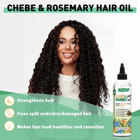 GOIPLE Chebe & Rosemary Essential Oil Moisturizing and Nourishing Hair Product Promote Healthy Hair Oil Smooth Shiny Conditioner