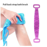 Body Sponge Silicone Back Brushes Bath Towels Scrubber Rubbing Back Peeling Massage Shower Belt Extended Skin Clean Brushes