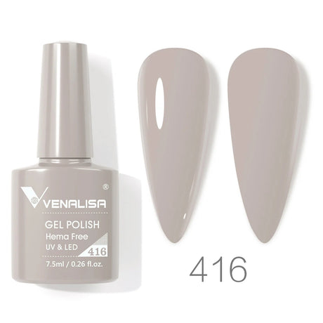 VIP5 Venalisa Nail Gel Polish Jelly Color HEMA/TPO FREE Nude Pink Semi Permanent Soak Off UVLED Gel Polish Sparkle Gel Varnish
