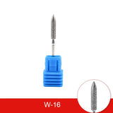 Diamond Ceramic Nail Drill Bits Milling Cutter For Manicure Left Right Rotary Cuticle Files Buffer DIY Nails Accessories Tools