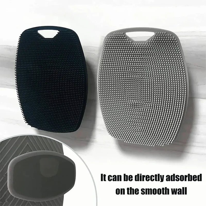 New Soft Silicone Exfoliating Brush Rub Back Brush Body Cleansing Scrubber Brush Shower Gentle Massage Bath Brush Bath Supplies