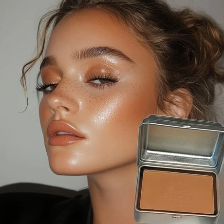 Herorange 6 Colors Iron Box Blush Palette Matte and Fine Shimmer Low Saturation Waterproof Long Lasting Easy to Apply