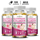 Glutathione Supplements - Collagen Booster Antioxidant Support Liver Detoxification Skin Whitening and Brightening