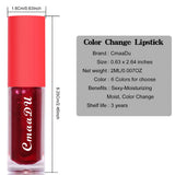 CmaaDu 1 Pcs Moisturizing Hydrating Lip Gloss Lipstick Cherry Flavor Fruit Anti-cracking Long-lasting Waterproof Lip Glaze Red