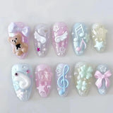 Cute Wings Nail Art Silicone Mold 3D Angel Wings Design Molds Reusable Clear Manicure Template DIY Charms Gel Wings Wedding