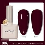 MAYCHAO 12ml Gel Nail Polish Set Professional Salon Nail Art Gels Varnish UV LED Semi Permanent Nail Lacquer Nail Supplies