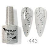 VIP5 Venalisa Nail Gel Polish Jelly Color HEMA/TPO FREE Nude Pink Semi Permanent Soak Off UVLED Gel Polish Sparkle Gel Varnish