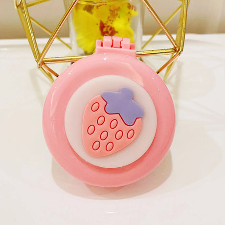Hot Sale Pink Portable Mini Round Hair Comb Mirror Pocket Small Size Traveling Massage Folding Hair Comb for Baby Hair Brushes