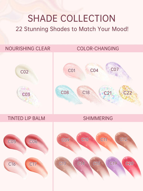 CATKIN Tinted Lip Balm Color Changing Lipstick Ultra Hydrating Natural Lip Moistrurizer with Vitamin E Nourishing For Cracked &