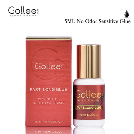 Gollee 0.5s Fast Dry Lash Adhesive Long Lasting 6-8 Weeks Eyelashes Glue for Eyelash Extensions No Irritation Glue Makeup Tools