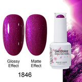 Clou Beaute Gel Nail Polish Neon Brown Royal Blue Red Green Pastal Nude Nail Art Varnishes Gel Lacquer Top Coat UV Gel Nail