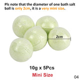 5Pcs Organic Bath Bombs Natural Mini Handmade Bathing Foot Spa Bomb Rich Essential Oils Moisturizing Dry Skin Relaxing Scents
