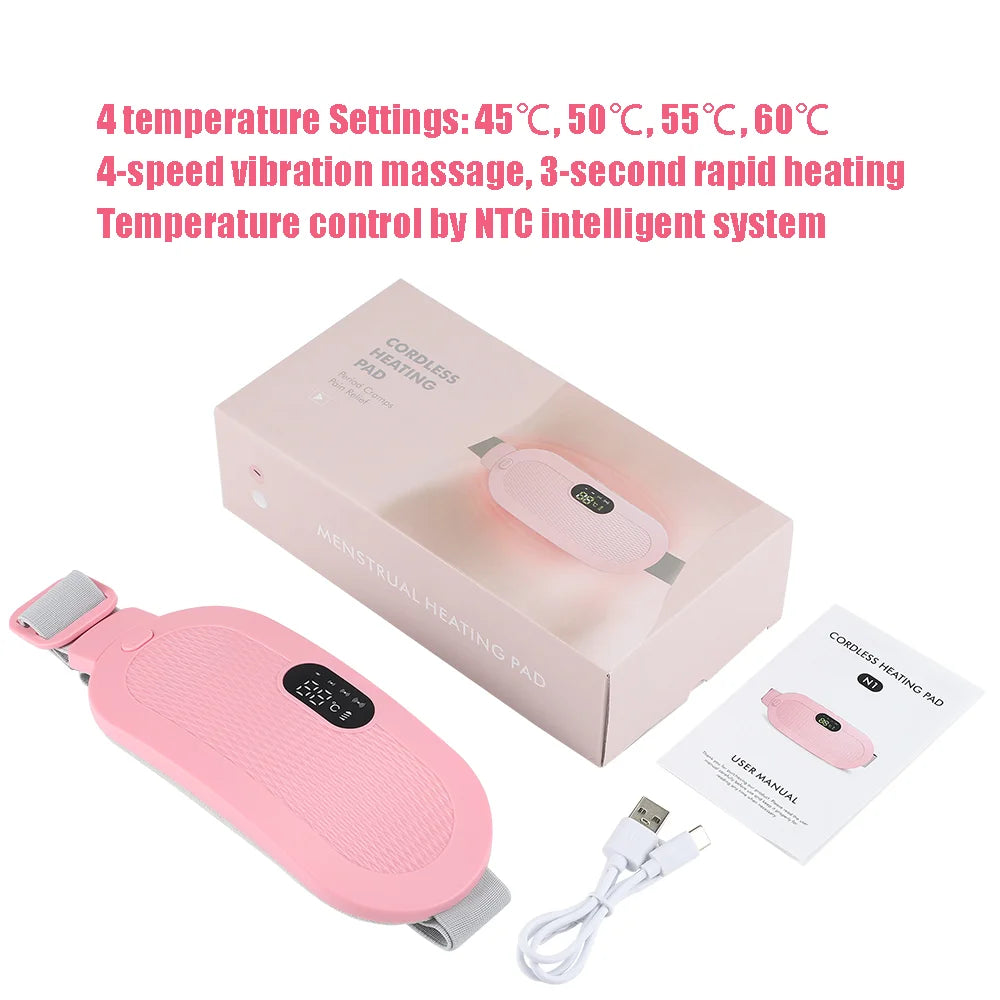 Menstrual Heating Pad Smart Warm Palace Belt for Relieving Waist Pain During Menstruation Heating Abdominal Waist Massage Tools