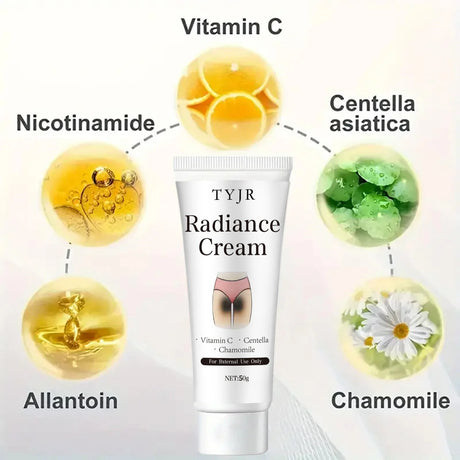 Snow White Cream Contains Niacinamide and Centella Asiatica, Whitening Lotion for Body and Private Parts, Underarm Rejuvenation