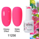 Clou Beaute Gel Nail Polish Neon Brown Royal Blue Red Green Pastal Nude Nail Art Varnishes Gel Lacquer Top Coat UV Gel Nail