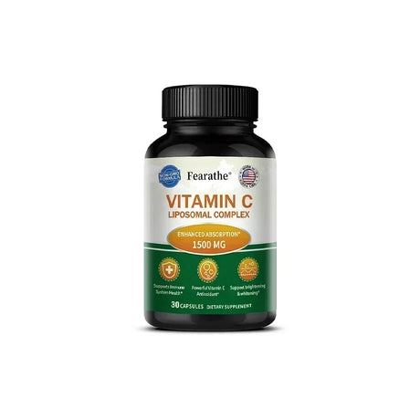 Liposomal Vitamin C Capsules - Powerful Antioxidant, Promotes Collagen Production, Skin Glow, Supports Heart, Immune Health