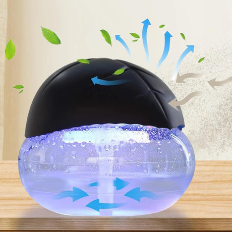 Water-Based Purifier, Water Filter Air Washer For Home and Office - Essential Oil Aroma Diffuser With 7 LED Color Night light -