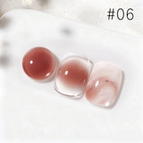 MIANEL 10ML Pure Desire Blush Jelly Gel Nail Polish 2026 New Ice Clear Nude Clear Nail Polish Pink Nails 1-9pcs