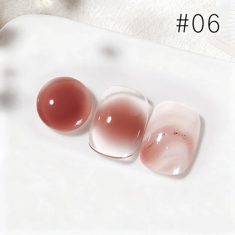 MIANEL 10ML Pure Desire Blush Jelly Gel Nail Polish 2026 New Ice Clear Nude Clear Nail Polish Pink Nails 1-9pcs