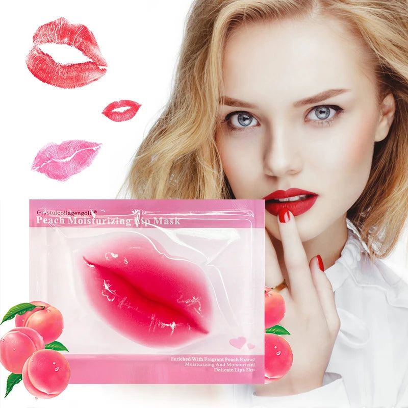 30PCS Collagen Crystal Lip Mask Gel Patches Moisturizing Hydrating Repair Lines Lips Plumper Pad Lip Care Enhancement Lip Mask