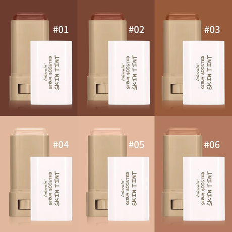 Tinted Moisturizer Balm Foundation Stick Lightweight Hydrating Sheer Coverage Natural Radiant Glow Portable Daily Face Makeup Cosmetic