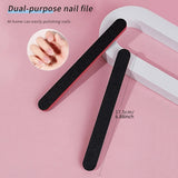 10 Pack Red Core Nail Files Professional Double-Sided 17.8x1.9cm Size for Salon And Home Use
