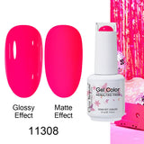 Clou Beaute Gel Nail Polish Neon Brown Royal Blue Red Green Pastal Nude Nail Art Varnishes Gel Lacquer Top Coat UV Gel Nail