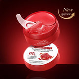 60pcs SADOER Red Pomegranate Collagen Eye Mask Firming Anti Dark Circles Remove Eyes Bag Moisturizing Eye Patches Eyes Skin Care