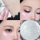 Diamond Highlighter Powder Palette Waterproof High Gloss Glitter Body Highlight Eyeshadow Face Contour Illuminator Makeup