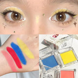 Green Mango Yellow Eyeshadow Matte High Pigment Eyeshadow Makeup Palette Soft Brightening Face Matte Velvet Eye Shadow Powder