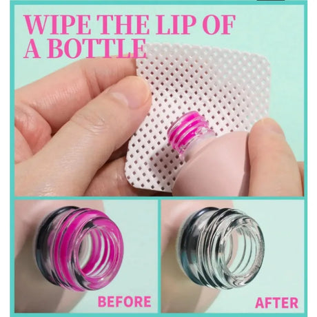 200 Pieces Lint-Free Nail Wipes Professional Eyelash Extension Glue Wipes Nail Polish Removal Wipes for Salon Use