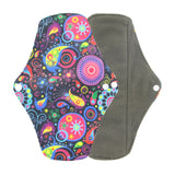 Washable Menstrual Pad Panty Liner Reusable Cloth Sanitary pad Hygienic and Soft Washable Charcoal Menstrual