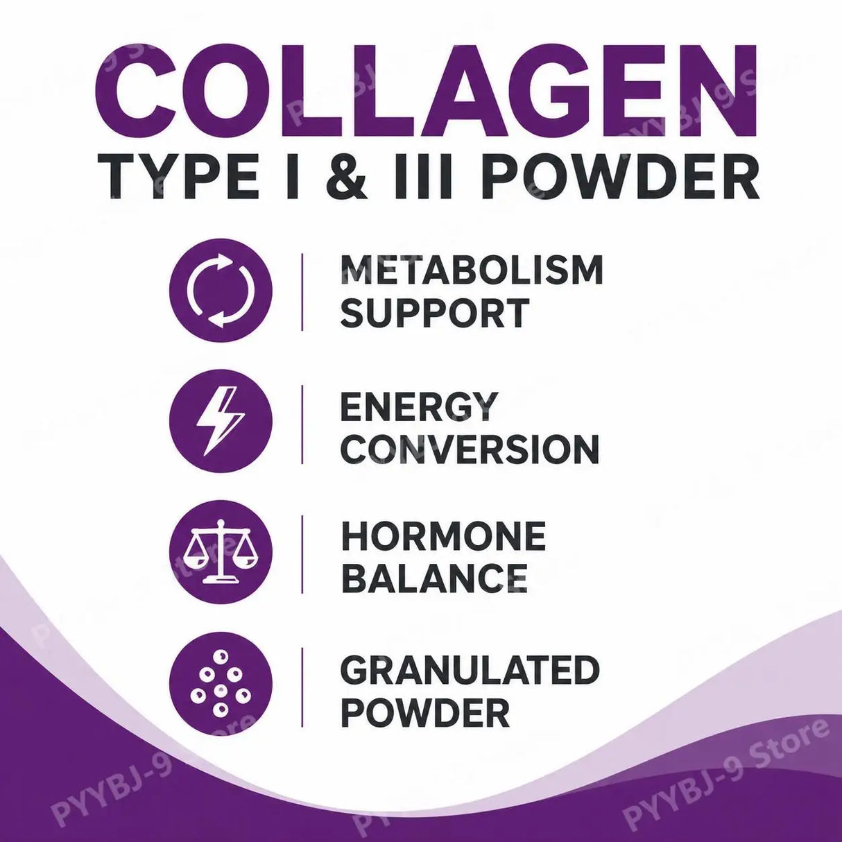 BushAid Collagen Peptide Powder, Bovine Type I & Type II Collagen, Granulated Hydrolysate, Easy To Mix, 200g 30 Servings