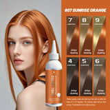 200ml plant-based hair dye, long-lasting color, easy to apply, covers gray hair, repairs damaged hair, and is easy to color.