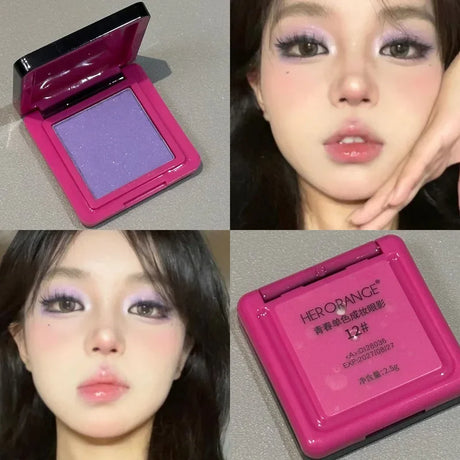 Wild Rose Black Eyeshdaow Palette Matte Glitter Single Color Eyeshadow Gothic Red Pigments Waterproof Fashion Smoky Eyes Makeup