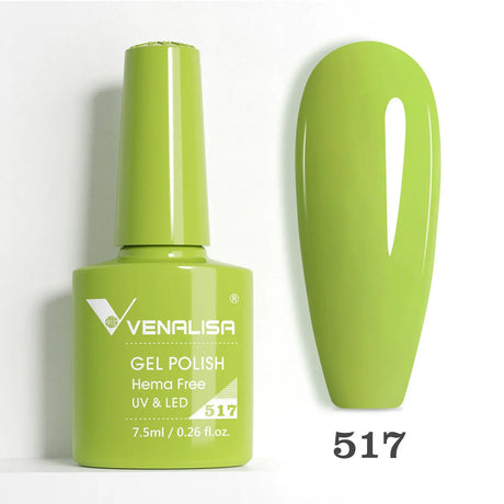 VIP5 Venalisa Nail Gel Polish Jelly Color HEMA/TPO FREE Nude Pink Semi Permanent Soak Off UVLED Gel Polish Sparkle Gel Varnish