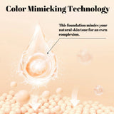 3-in-1 Smart Foundation 30g - Sunscreen, Concealer & Color Match, Light Spectrum Tech for Even Tone & UV Protection.