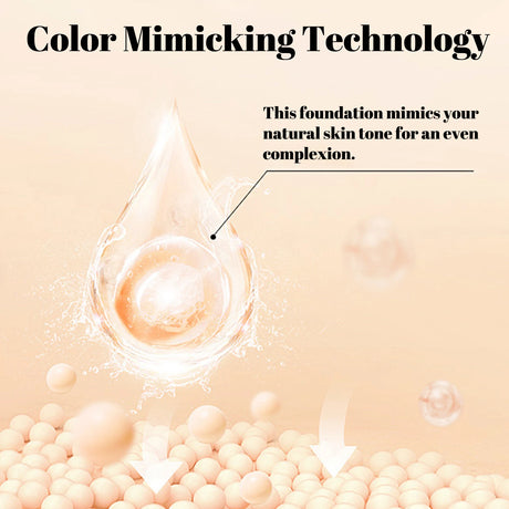 3-in-1 Smart Foundation 30g - Sunscreen, Concealer & Color Match, Light Spectrum Tech for Even Tone & UV Protection.