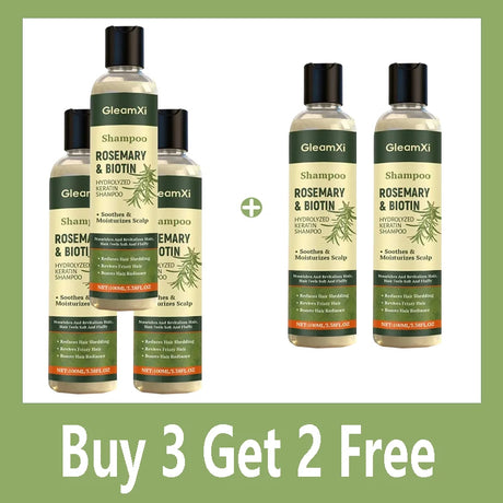 Rosemary Hair Regrowth Shampoo Thickening & Strengthening Shampoo with Hydrolyzed Keratin for Thinning Hair & Hair Loss