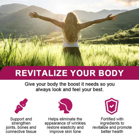 Hydrolyzed Collagen Glutathione Biotin MSM Vitamins Capsule Nutritional Supplement for Antioxidant Skin aging Hair Nail Health
